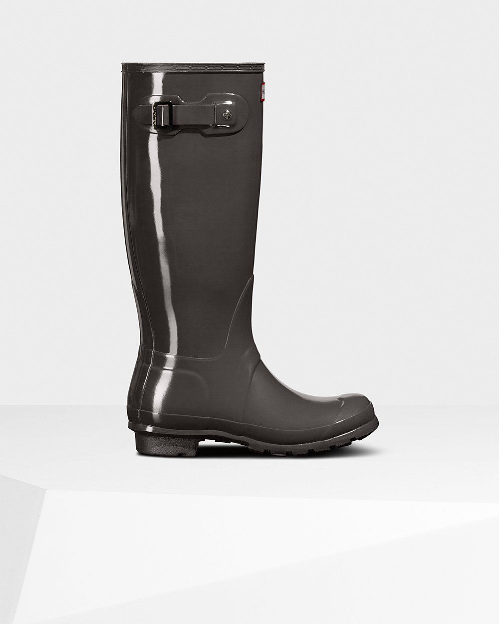 Women Hunter Original Gloss | Tall Rain Boots Grey | NZ-47965-ANCE